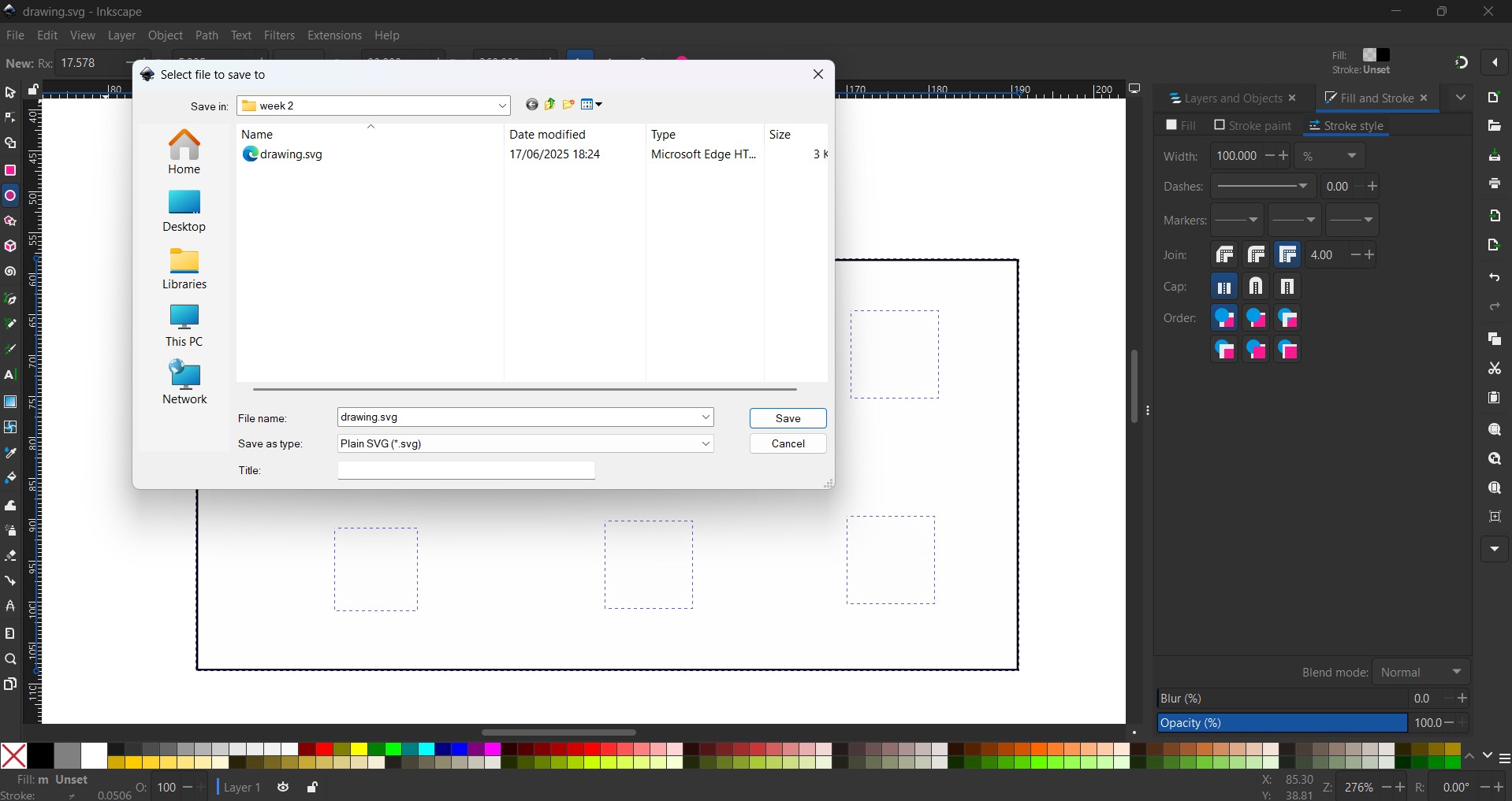 Saving svg